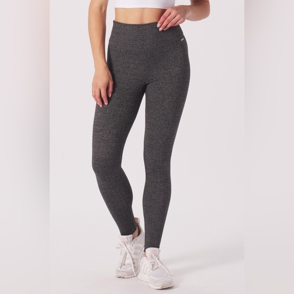 Glyder Woman’s Small Sultry Black Herringbone Leggings High Waist New wi… - Picture 9 of 11